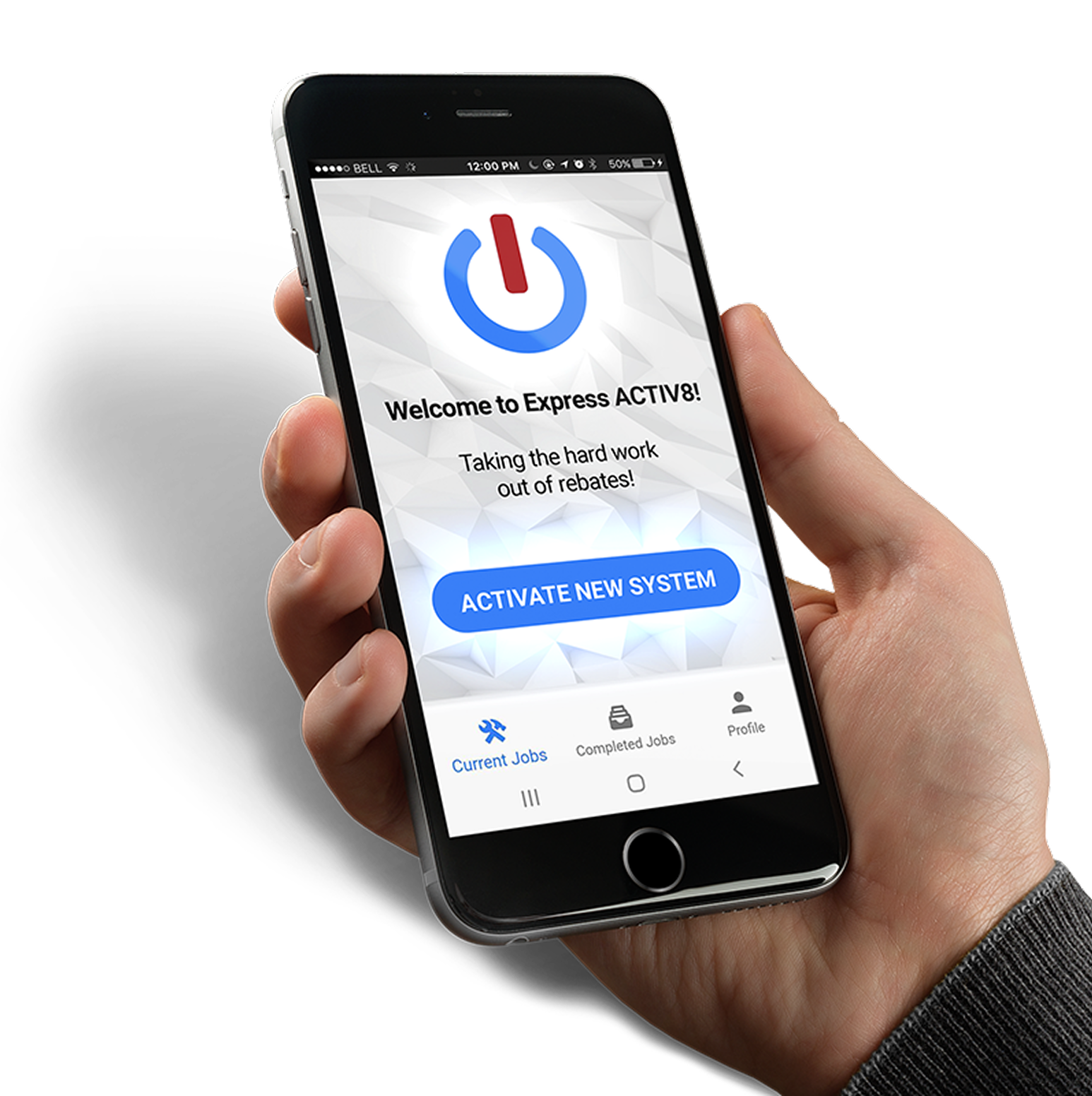 ACTIV8 app on iPhone